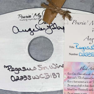 Pegasus Small Wine Caddy by Pourin’ My Heart Out - Fluid Art by Angela Lloyd 