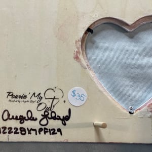 Cranberry Bliss Picture Frame by Pourin’ My Heart Out - Fluid Art by Angela Lloyd 