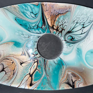 First Blooms Small Wine Caddy by Pourin’ My Heart Out - Fluid Art by Angela Lloyd