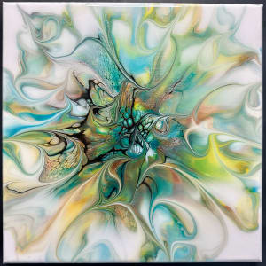 The Kraken Bloom by Pourin’ My Heart Out - Fluid Art by Angela Lloyd 