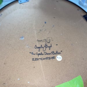 The Upside Down 17” Platter by Pourin’ My Heart Out - Fluid Art by Angela Lloyd 