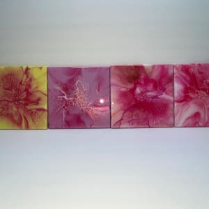 6"x6" Tiles- Assorted by Pourin’ My Heart Out - Fluid Art by Angela Lloyd 