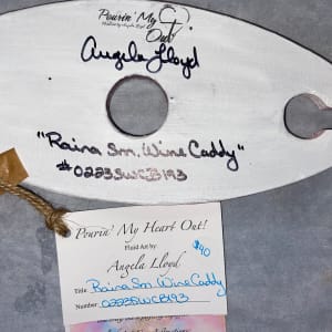 Raina Small Wine Caddy by Pourin’ My Heart Out - Fluid Art by Angela Lloyd 