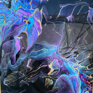 Celestial Beauty Orchid by Pourin’ My Heart Out - Fluid Art by Angela Lloyd 