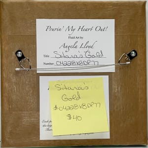 Sitara’s Gold by Pourin’ My Heart Out - Fluid Art by Angela Lloyd 