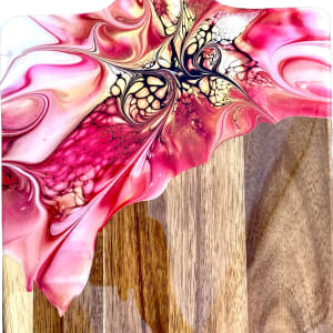 Raina 16” Charcuterie Board by Pourin’ My Heart Out - Fluid Art by Angela Lloyd 