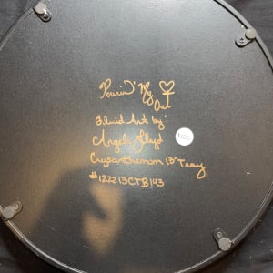 Chrysanthemum 13”Tray by Pourin’ My Heart Out - Fluid Art by Angela Lloyd 