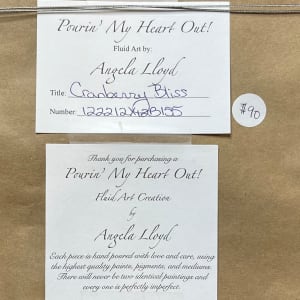 Cranberry Bliss by Pourin’ My Heart Out - Fluid Art by Angela Lloyd 