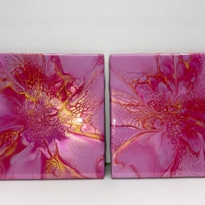 6"x6" Tiles- Assorted by Pourin’ My Heart Out - Fluid Art by Angela Lloyd 