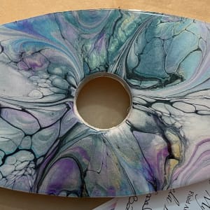 Mystique, Small Wine Caddy by Pourin’ My Heart Out - Fluid Art by Angela Lloyd 