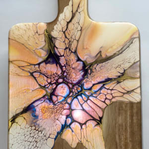 Supernova Autumn Charcuterie Board by Pourin’ My Heart Out - Fluid Art by Angela Lloyd 