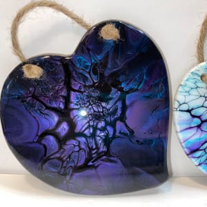 Large Assorted Shapes Ornaments by Pourin’ My Heart Out - Fluid Art by Angela Lloyd 