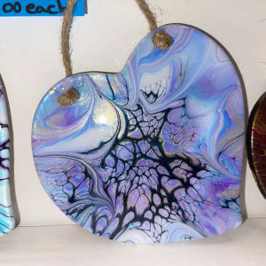 Large Assorted Shapes Ornaments by Pourin’ My Heart Out - Fluid Art by Angela Lloyd 