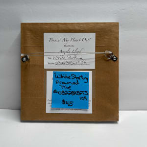 White Sterling by Pourin’ My Heart Out - Fluid Art by Angela Lloyd 