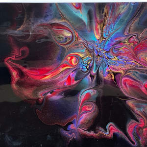 Majesty Bloom 2 by Pourin’ My Heart Out - Fluid Art by Angela Lloyd 