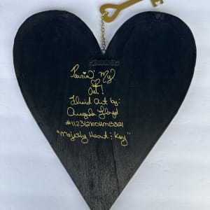 Majesty Heart & Key by Pourin’ My Heart Out - Fluid Art by Angela Lloyd 