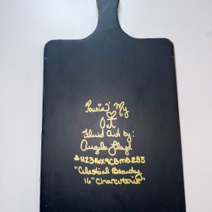 Celestial Beauty 16” Charcuterie by Pourin’ My Heart Out - Fluid Art by Angela Lloyd 