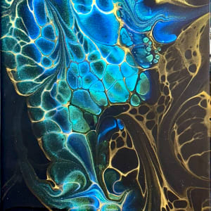 Atlantis Modified Swipe by Pourin’ My Heart Out - Fluid Art by Angela Lloyd 