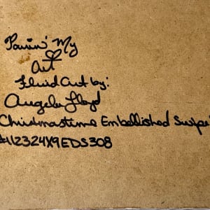 Christmastime Embellished Swipe by Pourin’ My Heart Out - Fluid Art by Angela Lloyd 