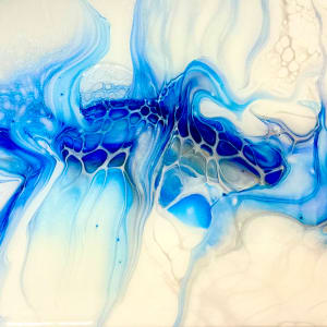 Tekhelet Fish Tail by Pourin’ My Heart Out - Fluid Art by Angela Lloyd