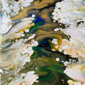 Gold Rush by Pourin’ My Heart Out - Fluid Art by Angela Lloyd 