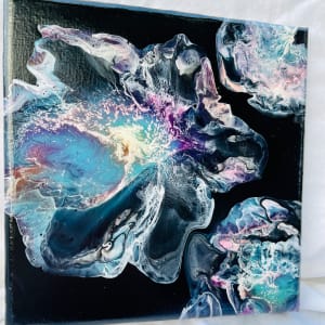 Midnight Jellyfish by Pourin’ My Heart Out - Fluid Art by Angela Lloyd 