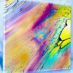 Rainbow Sherbet by Pourin’ My Heart Out - Fluid Art by Angela Lloyd 