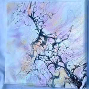 Iridescent Lace by Pourin’ My Heart Out - Fluid Art by Angela Lloyd 