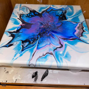 Blue Jay by Pourin’ My Heart Out - Fluid Art by Angela Lloyd 