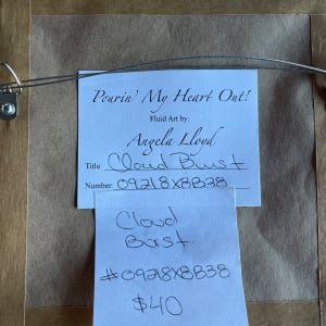 Cloud Burst by Pourin’ My Heart Out - Fluid Art by Angela Lloyd 