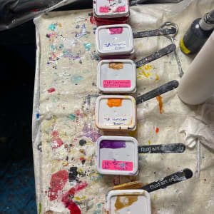 Boscobel Rosa by Pourin’ My Heart Out - Fluid Art by Angela Lloyd 