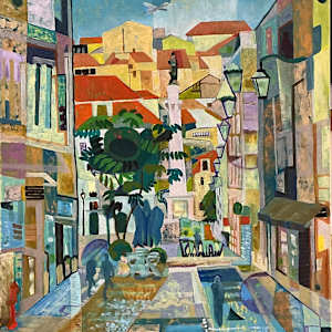 View of Praca dom Pedro IV by Jennifer Hathaway