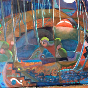 Moon and Tent by Jennifer Hathaway