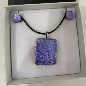 Soft Lilac surprise pendant set by Inez Jenkins