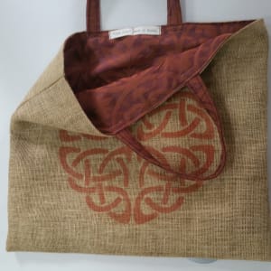 Jist Jute Bags #8 by Alison Carrie  Image: Celtic Knot Jist Jute Bag by Alison Carrie