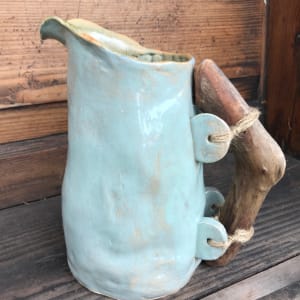 Jug with Driftwood Handle by Sharon Robins