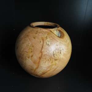 Burr Elm hollow form by Arun Radysh-Haasis