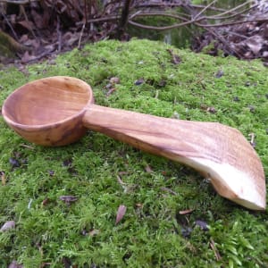 Birch coffee spoon by Hugh Marshall Fearn