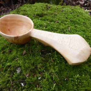 Goat willow coffee spoon by Hugh Marshall Fearn