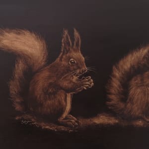 Two Bushy Tails by Sabrin Miller