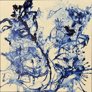 Painted Wings (In Indigo) by Ellen Hathaway