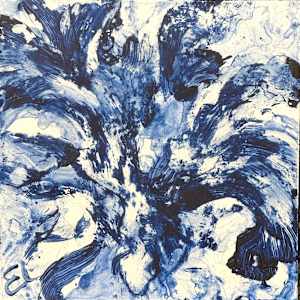 Waters Cover The Sea (in Ultramarine Deep) by Ellen Hathaway