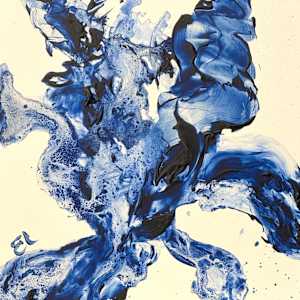 The Invisible Moves (in Ultramarine Deep) by Ellen Hathaway