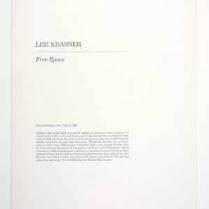 Free Space by Lee Krasner 