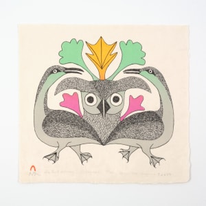 The Owl Between by Kenojuak Ashevak 