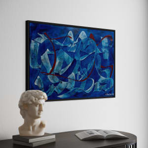 Symphony in Blue by Tascher Art Studio 