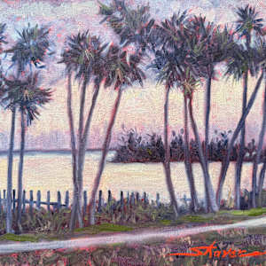 Plein Palm Sunset by Sharon Rusch Shaver, Image 1.