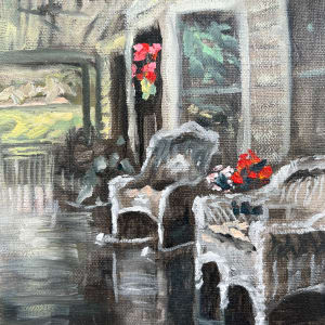 Plein Taylor House Porch by Sharon Rusch Shaver