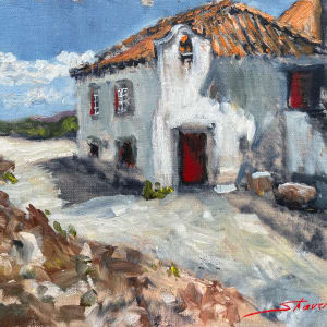 Plein Sesimbra Mountain Top by Sharon Rusch Shaver