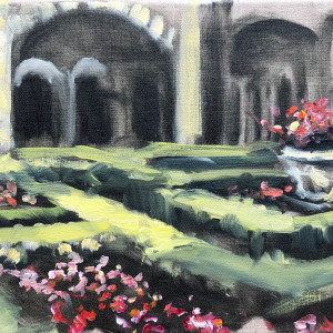 Plein Van Gogh Hospital by Sharon Rusch Shaver